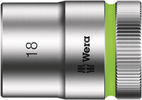 WERA 8790 HMC Nástrčná hlavice Zyklop, upínacia časť 1/2", 18 x 37 mm