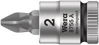 WERA 8755 A Pozidriv Zyklop zástrčný nástavec, upínacia časť 1/4", PZ 2 x 28 mm