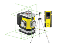 NIVEL SYSTEM Krížový laser 4×360° so zeleným lúčom CL4G Set