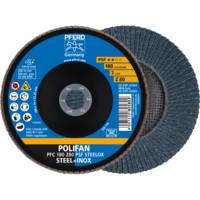 PFERD TOOLS POLIFAN-Disky s plochým okrajom PFC 180 Z 80 PSF STEELOX