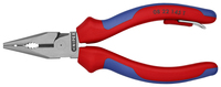 KNIPEX 08 22 145 T BK Kombinované kliešte s ihlovým nosom s multi-komponentnými úchopmi, s integrova