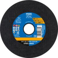 PFERD TOOLS Rezné kotúče EHT 125-1,0 PSF STEELOX (TIN 10)
