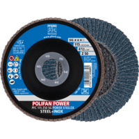PFERD TOOLS POLIFAN-Disky s plochým okrajom PFC 115 Z50 SG POWER STEELOX