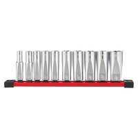MILWAUKEE 3/8&amp;quot; SADA NÁSTRČNÝCH PREDĹŽENÝCH KĽÚČOV 10ks 4932492510