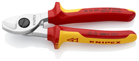 KNIPEX 95 16 165 SB Nožnice na káble izolované s multi-komponentnými rukoväťami, VDE testované pochr