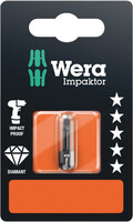 WERA 868/1 IMP DC SB Impaktor Bity s vnútorným štvorkom, # 2 x 25 mm