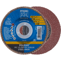 PFERD TOOLS POLIFAN-Disky s plochým okrajom PFC 115 A 60 PSF STEELOX