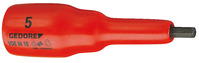 GEDORE VDE IN 19 6 VDE skrutková nadstavba 1/2" vnútorný šesťhran 6 mm