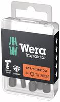 WERA Bit 1/4" torx T20 x 50mm 867/4 IMP bal 5ks Wera