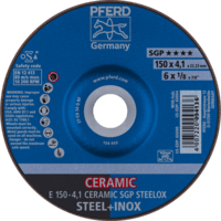 PFERD TOOLS Brúsky E 150-4,1 CERAMIC SGP STEELOX