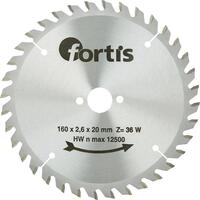 FORTIS Kotúč pilový 160 x 2,8 x 20mm Z36 W TK Fortis