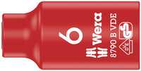 WERA 8790 B Nástavec nástrčných hlavic Zyklop VDE, izolovaný, s pripojovacím rozmerom 3/8", 6 x 46 mm