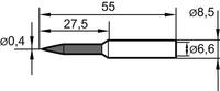 KURTZ ERSA Hrot spájkovací 0,4mm predĺžený ERSADUR typ 832 ERSA