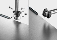 FESTOOL Zaoblovacia fréza S8 HW R2 D20-KL OFK