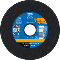 PFERD TOOLS Rezné kotúče EHT 125-1,6 PSF OCEĽ (10)