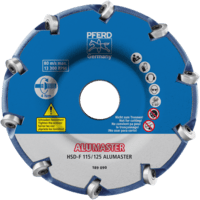 PFERD TOOLS Frézovacie nástroje s rezacími vložkami HSD-F 115/125 ALUMASTER