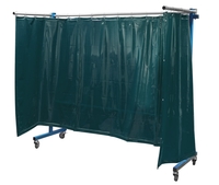 TransFlex védőfal, sötétzöld 3700 × 1950 mm