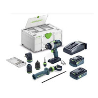 FESTOOL 577622 Akumulátorový skrutkovac s príklepom TPC 18/4 5,0/4,0 I-Set/XL QUADRIVE