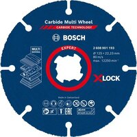BOSCH Rezací kotouc EXPERT Carbide Multi Wheel X-LOCK, 125 mm, 22,23 mm - 2608901193