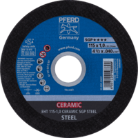 PFERD TOOLS Rezné kotúče EHT 115-1,0 CERAMIC SGP OCEĽ