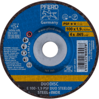 PFERD TOOLS Rezné kotúče E 100-1,9 PSF DUO STEELOX/16,0