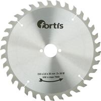 FORTIS Kotúč pilový 230 x 2,6 x 30mm Z34 W TK Fortis