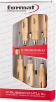 FORMAT Sada skrutkovačov PZ 6 diel drevo Format