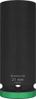 BOSCH Nástrčný kľúč PRO Impact Socket, 1/2", 21 mm, hlboký - 2608003052