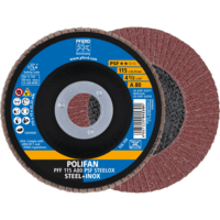PFERD TOOLS POLIFAN-Čelné disky PFF 115 A 80 PSF STEELOX
