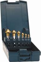 EXACT Sada záhlbníkov kužeľových 5 diel 6,3-25mm TiN HSS AdvancedLine Exact