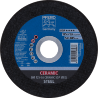 PFERD TOOLS Rezné kotúče EHT 125-1,6 CERAMIC SGP OCEĽ