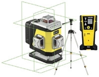 NIVEL SYSTEM Krížový laser 4×360° so zeleným lúčom CL4G Set