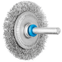 PFERD TOOLS Kolesové kefy s nasadeným hriadeľom RBU 5004/6 INOX 0,20