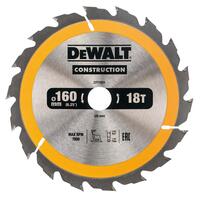 DeWALT TÁRCSA FŰRÉSZ AKKUMULÁTORHOZ 160x20MM 18Z DT1931