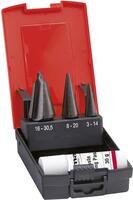 FORMAT Sada vrtákov stupňovitých 3 diel 3 - 30,5mm + pasta HSS Format