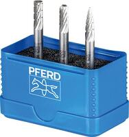 PFERD Sada fréz HSS 3diel A0616-C0616-K0618 Ø 6mm Z3 Pferd