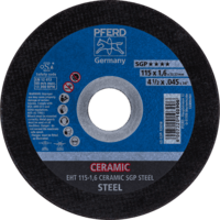 PFERD TOOLS Rezné kotúče EHT 115-1,6 CERAMIC SGP OCEĽ