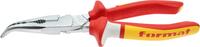 FORMAT Kliešte polguľaté 200mm 2K VDE zahnuté Format