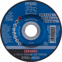 PFERD TOOLS Brúsky E 115-4,1 CERAMIC SGP STEELOX