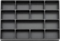 Nástrojový modul 3/3 prázdny 15 priehradiek plastFORTIS