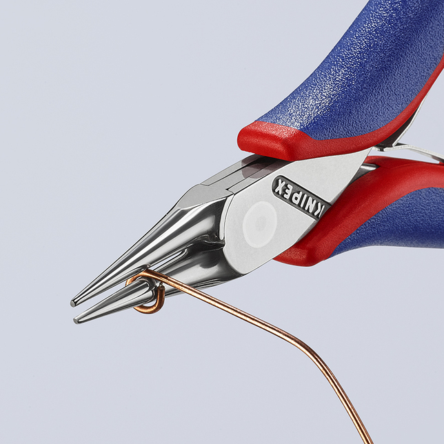 KNIPEX 35 32 115 SB kliešte pre elektroniku s prevlečným kĺbom s multi-komponentnými úchopmi 115 mm