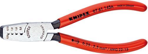 KNIPEX Klešte lisovací 0,25-2,5mm2 na dutinky / 9761145 A Knipex
