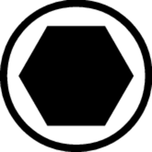 GEDORE 666 TR90 IN6-02 Sada torzných hexagonálnych bitov IN 6, dĺžka 90 mm