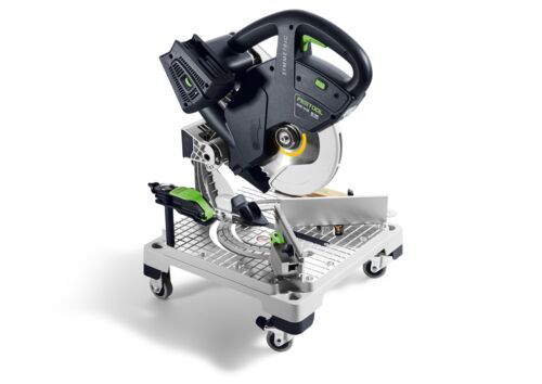 FESTOOL Akumulátorová pokosová pila na lišty SYMMETRIC SYMC 70 EB-Basic   577424