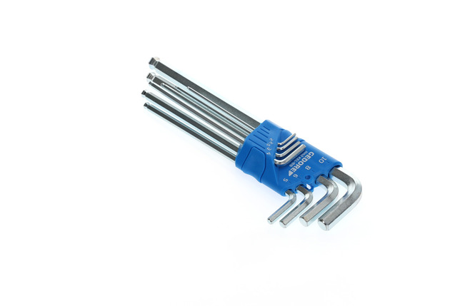GEDORE H 42 KEL-88 Sada uhlových skrutkovačov na skrutky s hexagonálnym otvorom, veľmi dlhé, s guľovou hlav