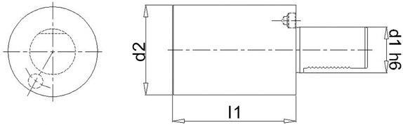 FORTIS Držiak VDI 40 83x320mm A2 polotovar DIN69880 Fortis