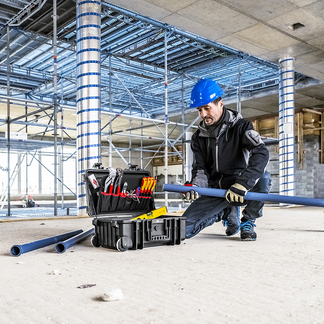 KNIPEX 00 21 33 S Kufrík na náradie "Robust26 Move" Inštalatérsky 17 dielov