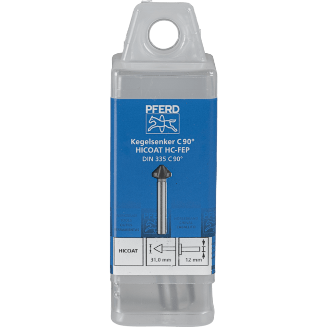 PFERD TOOLS Vrtacie a ponorné nástroje KES HSS DIN 335 C90° HC-FEP 31,0