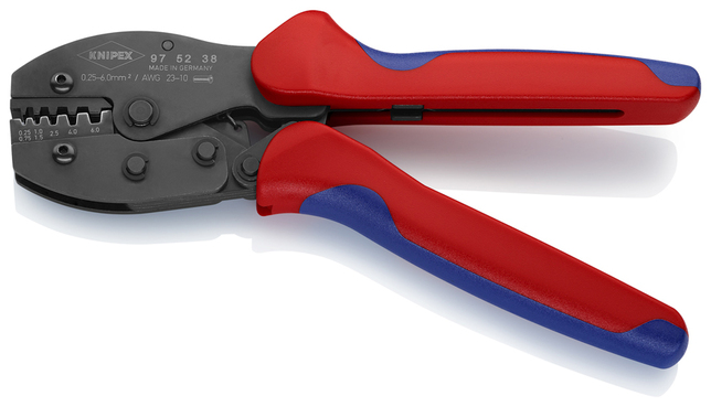 KNIPEX 97 52 38 SB PreciForce® Lisovacie kliešte s multi-komponentnými úchopmi leštené 220 mm
