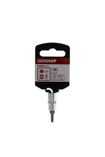 GEDORE RED Hlavica bitová 1/4 TORX T15 L37mm R42451206 Gedore Red
